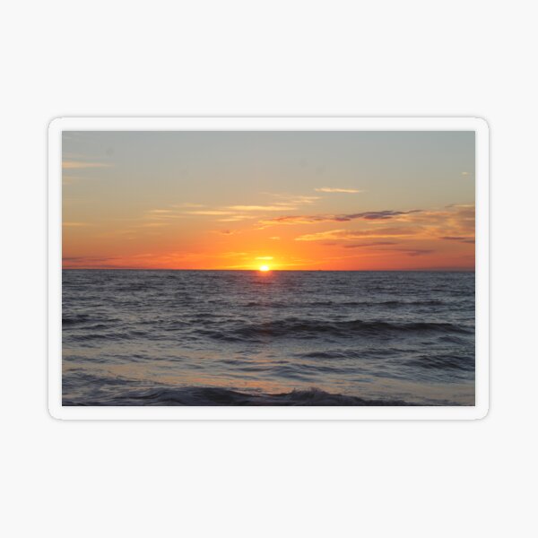 Horizon: Sun and Ocean Transparent Sticker