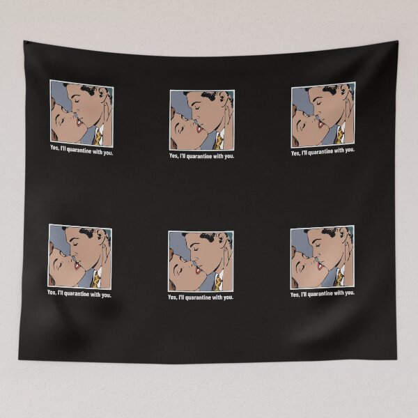 Item preview, I'll Quarantine With You Valentine's Day Cartoon designed and sold by davestees506.