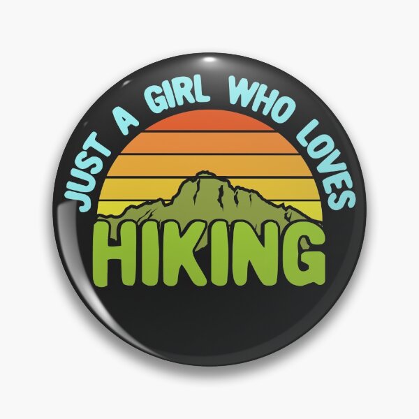 Item preview, Just a Girl Who Loves Hiking - Blue, Green designed and sold by Chubuter.
