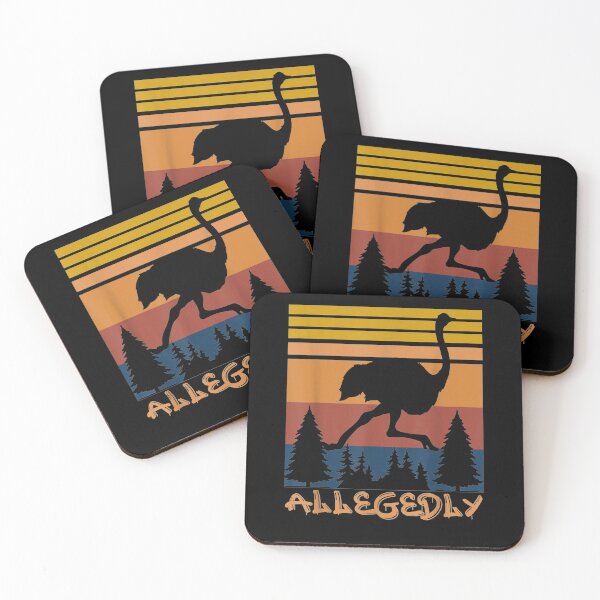 Item preview, Allegedly Ostrich Funny Retro Flightless Bird Lover designed and sold by shirleyfinley.
