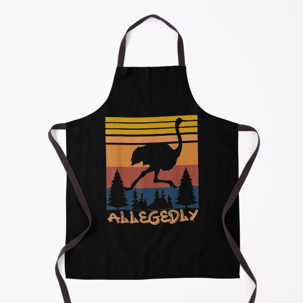 Item preview, Allegedly Ostrich Funny Retro Flightless Bird Lover designed and sold by shirleyfinley.