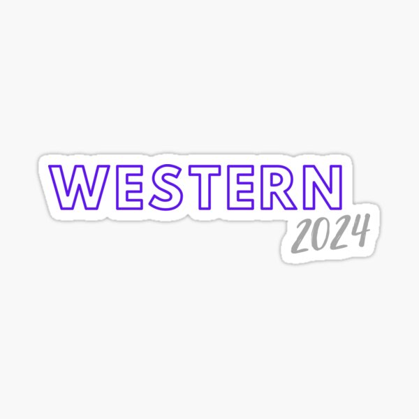 Western 2024 Sticker For Sale By Jreiken Redbubble   St,small,507x507 Pad,600x600,f8f8f8 