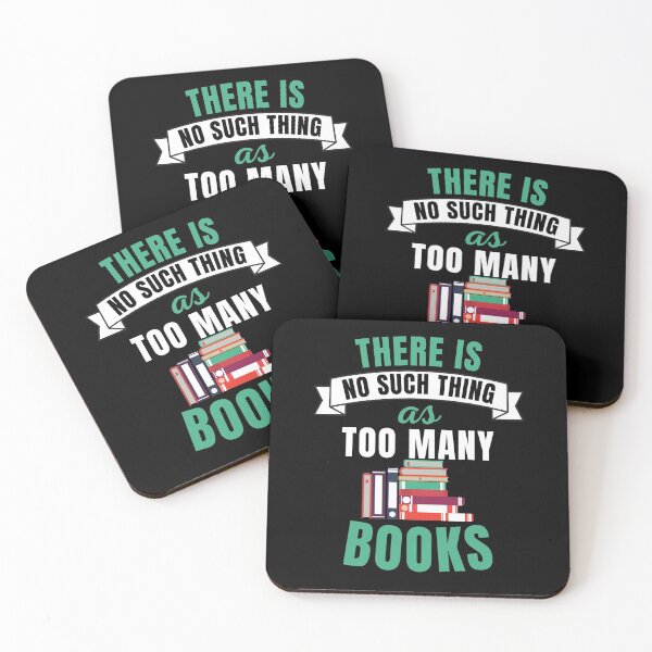 Item preview, Too Many Books (Black Background) designed and sold by beautynherbooks.