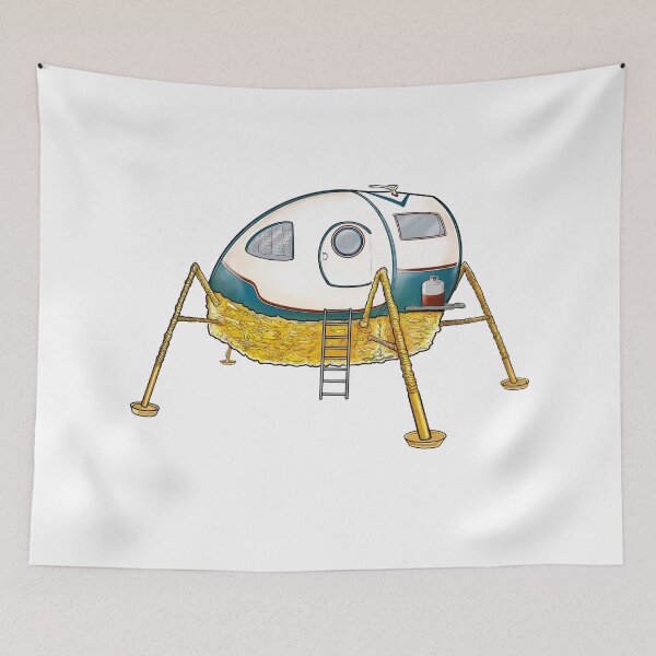 Item preview, Lunar Lander - Retro Future Camper  designed and sold by etwice.