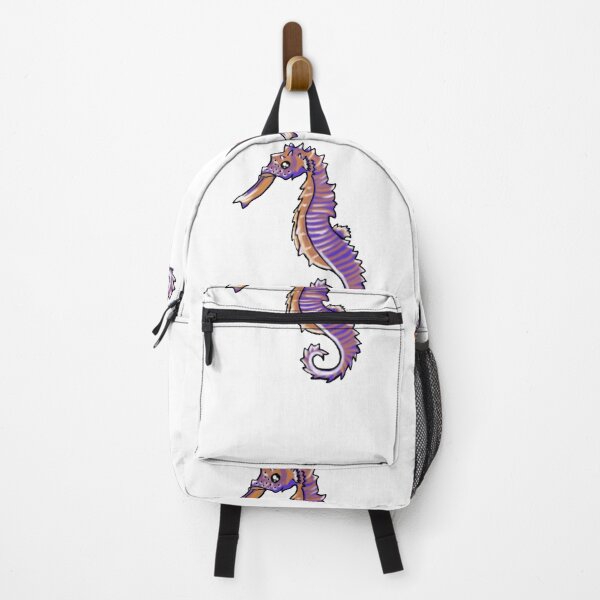 Item preview, Purple orange seahorse designed and sold by Oceanwaves-06.