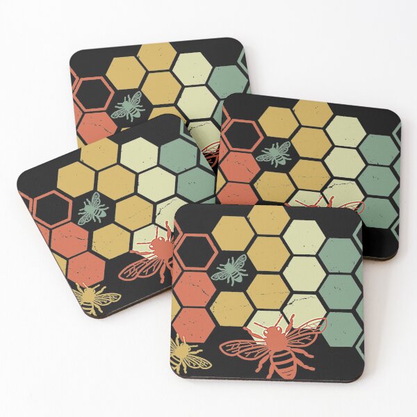 Item preview, Vintage Honeycomb Rainbow Beekeeper Beekeeping Honey designed and sold by mlemmlem22.