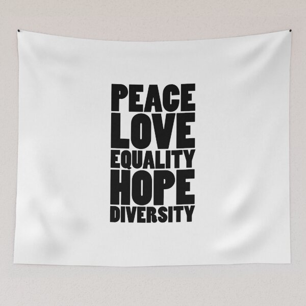 Item preview, Peace Love Equality Hope Diversity designed and sold by thilinank.