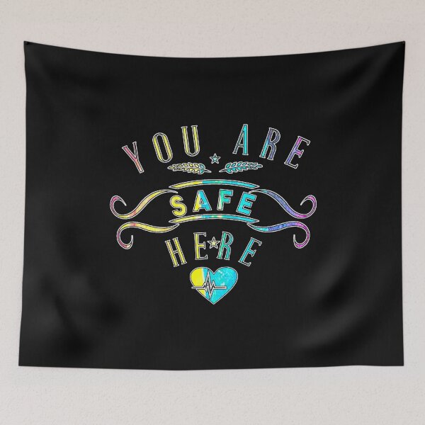 Item preview, You are safe here LGBT Space gay designed and sold by Camelot71.