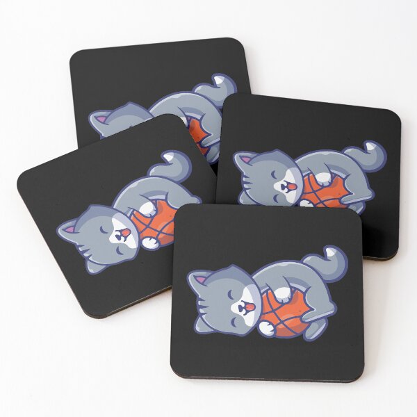 Item preview, Cat Playing with Basketball designed and sold by Cutefy.
