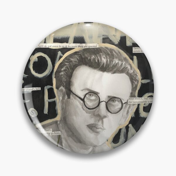 Item preview, Aldous Huxley - Ink Painting designed and sold by NancyCowlesArt.