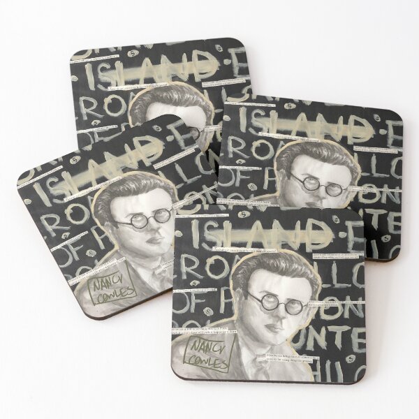 Item preview, Aldous Huxley - Ink Painting designed and sold by NancyCowlesArt.