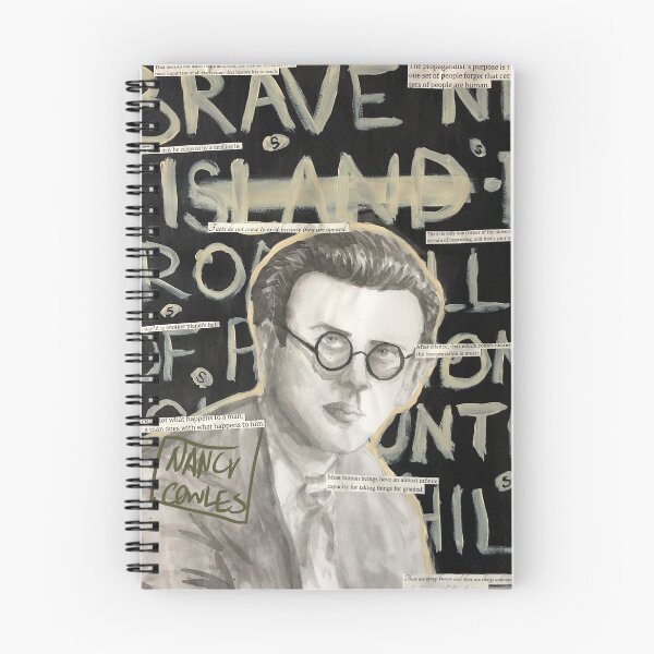 Item preview, Aldous Huxley - Ink Painting designed and sold by NancyCowlesArt.
