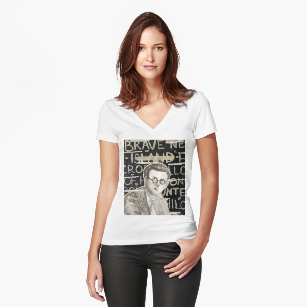 Item preview, Fitted V-Neck T-Shirt designed and sold by NancyCowlesArt.