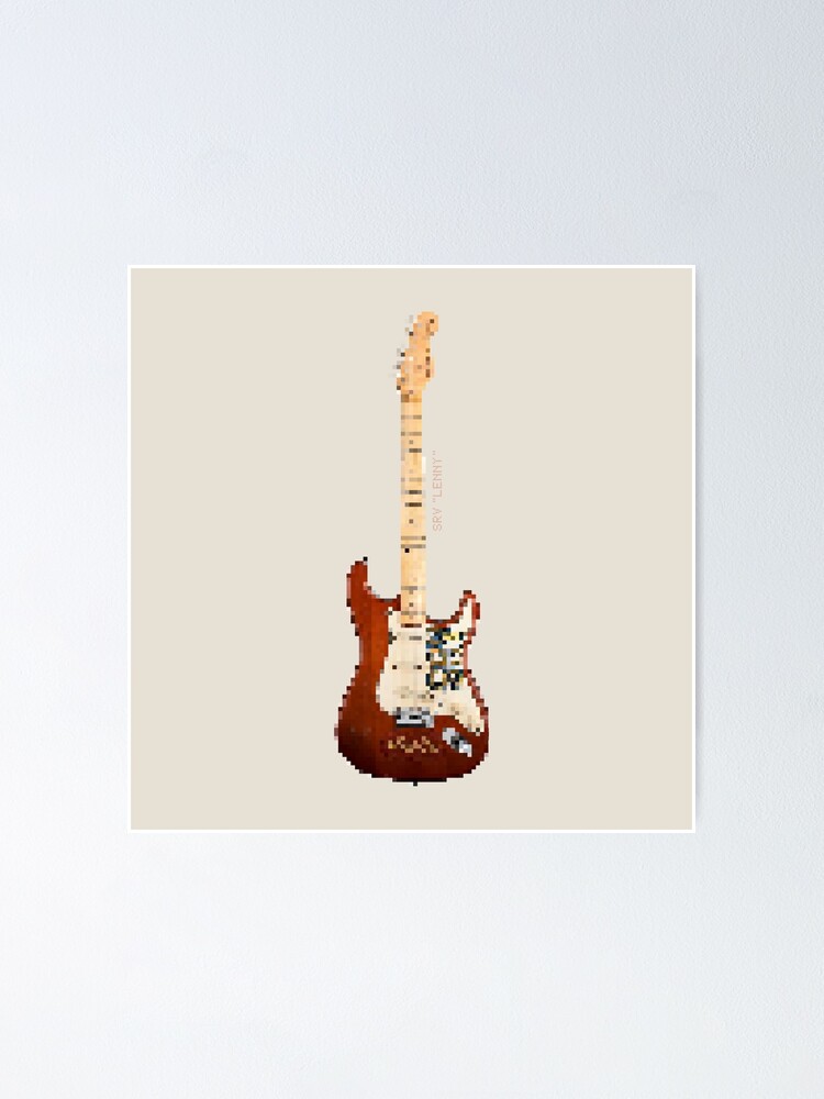 SRV Lenny Stratocaster Poster for Sale by gerardgraphics | Redbubble
