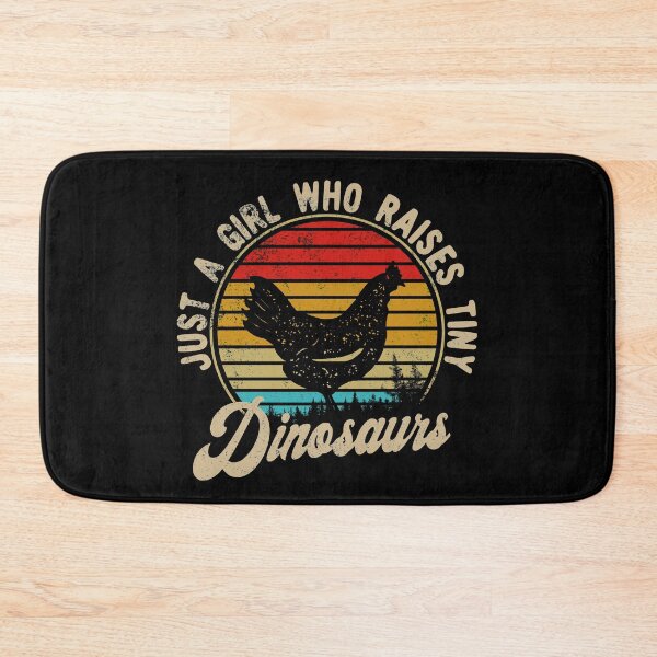 Item preview, Just A Girl Who Raises Tiny Dinosaurs Retro 1970s Chicken designed and sold by Dan66.