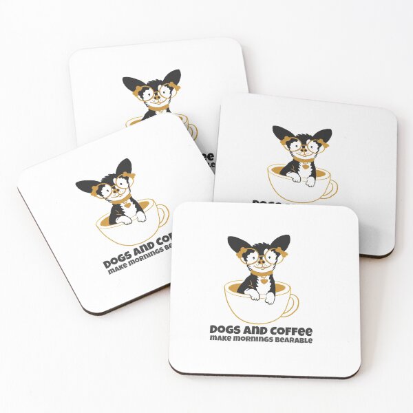 Item preview, Dogs and Coffee Make Mornings Bearable designed and sold by TAPDesigns.