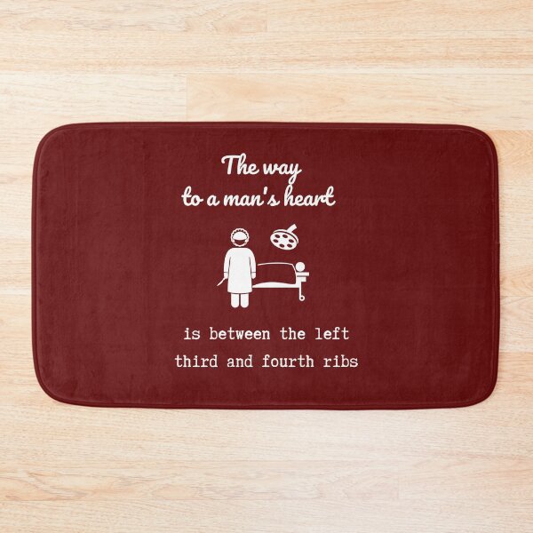Item preview, The way to a man's heart is between the left third and fourth ribs designed and sold by Ollie P.  Leo.