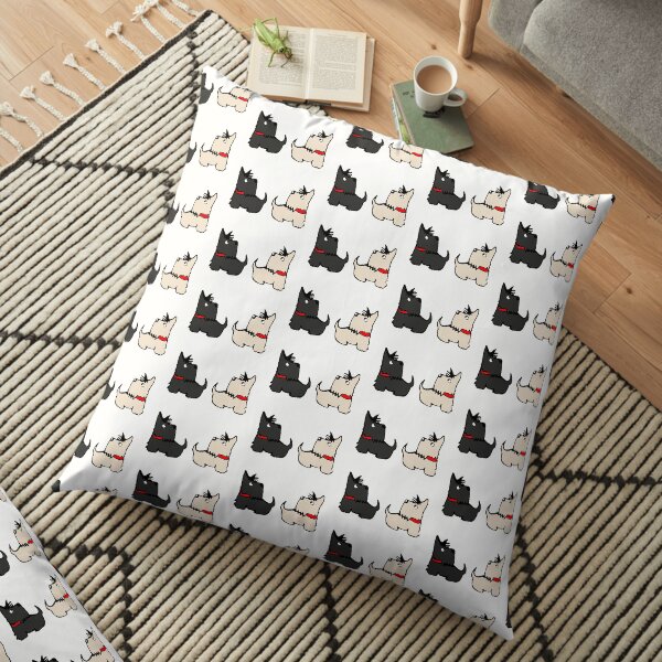 Scottie Dogs Floor Pillow