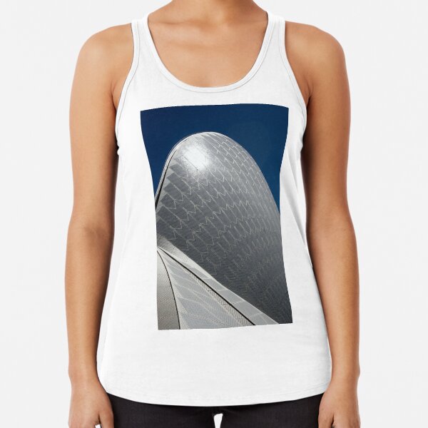 Shark Fin Architecture Racerback Tank Top