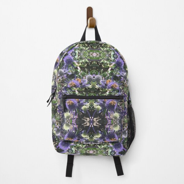Item preview, Summertime Sea Holly Folly with Bees - Shades of Lilac and Green and Honey designed and sold by RoseAromas.