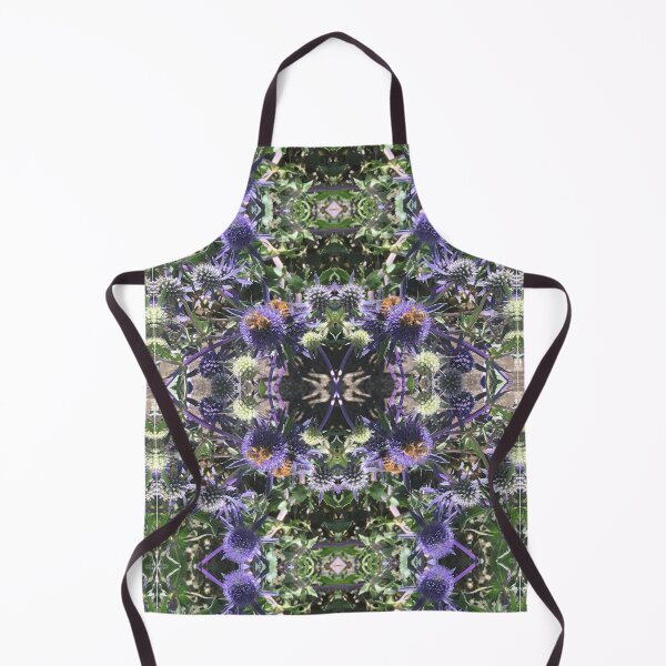 Item preview, Summertime Sea Holly Folly with Bees - Shades of Lilac and Green and Honey designed and sold by RoseAromas.