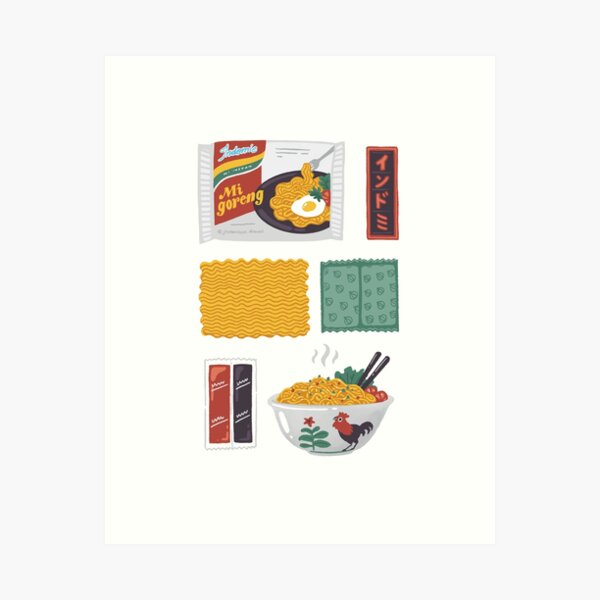Item preview, Indomie - Mie Goreng Premium Print designed and sold by jamesrotanson.