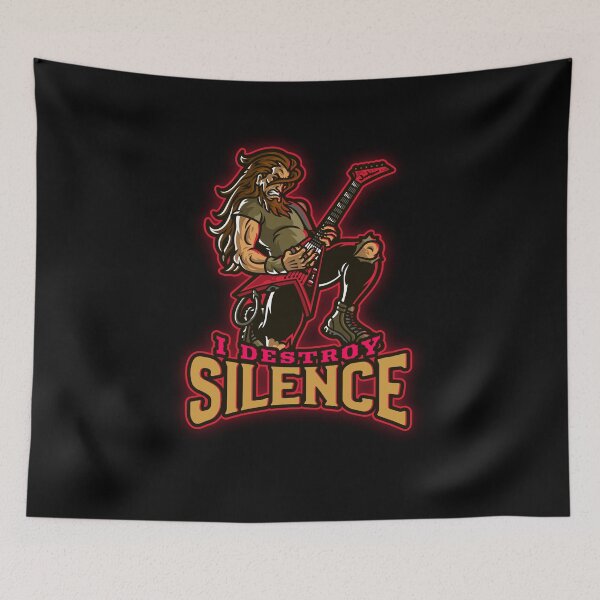 Item preview, I Destroy Silence - Guitar Lovers designed and sold by The Full Cart.
