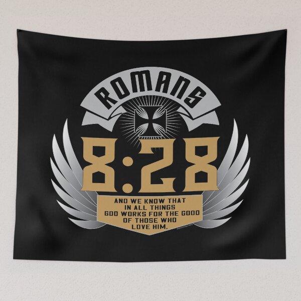 Item preview, Romans 8:28 Biker Style Winged designed and sold by Michael Cotto.