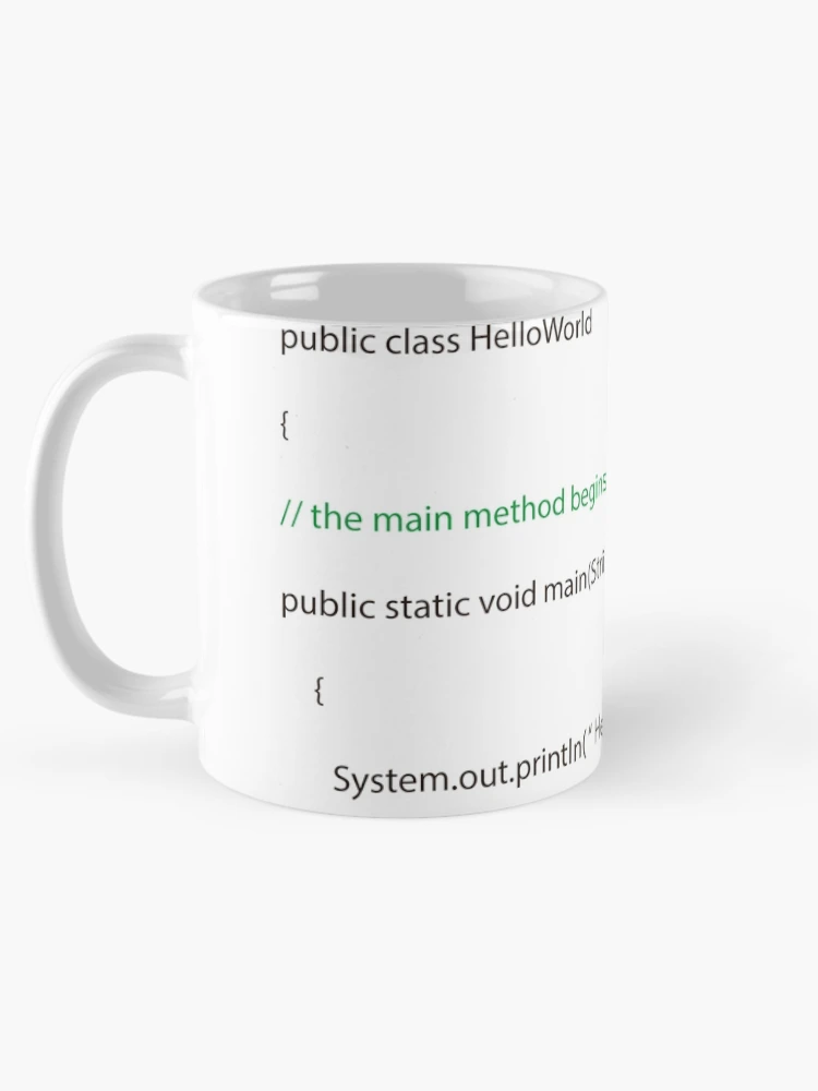 Imagen 5 de 6, Taza de café con la obra Programa Java, diseñada y vendida por Xanxus.