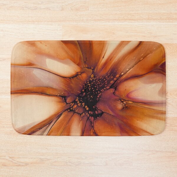 Item preview, rose brown abstract flower centre designed and sold by outbackabstract.