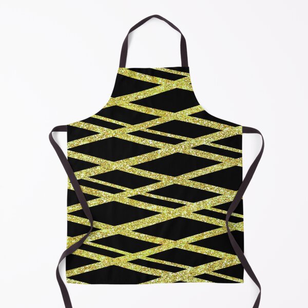 Artikelvorschau, Fun Glitter gelb Crisscross Zick-Zack-Muster entworfen und verkauft von WOW TeesAndThings.