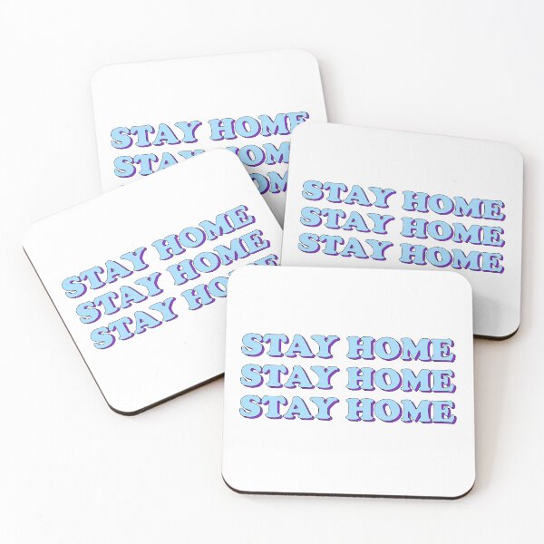 Item preview, Stay Home - Blue designed and sold by stickersbyLexy-.