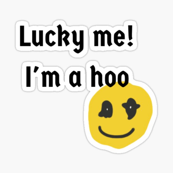 Item preview, UVA sticker-Lucky Me I'm a Hoo  designed and sold by annes2442.