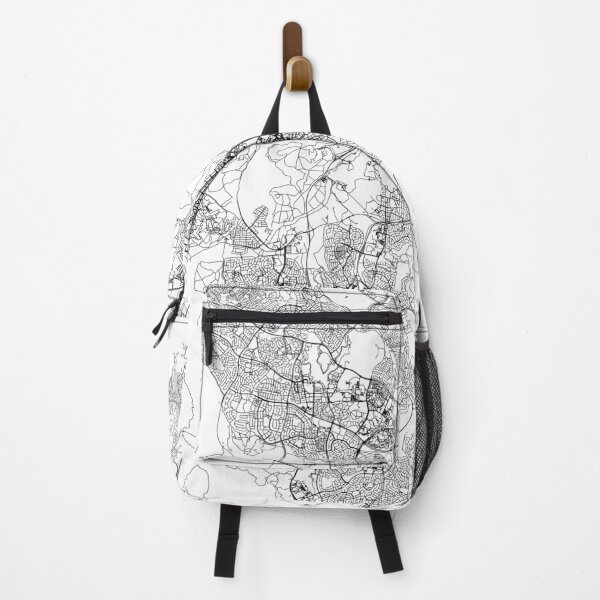 Item preview, Canberra White Map designed and sold by multiplicitymap.