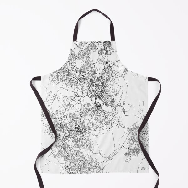 Item preview, Canberra White Map designed and sold by multiplicitymap.