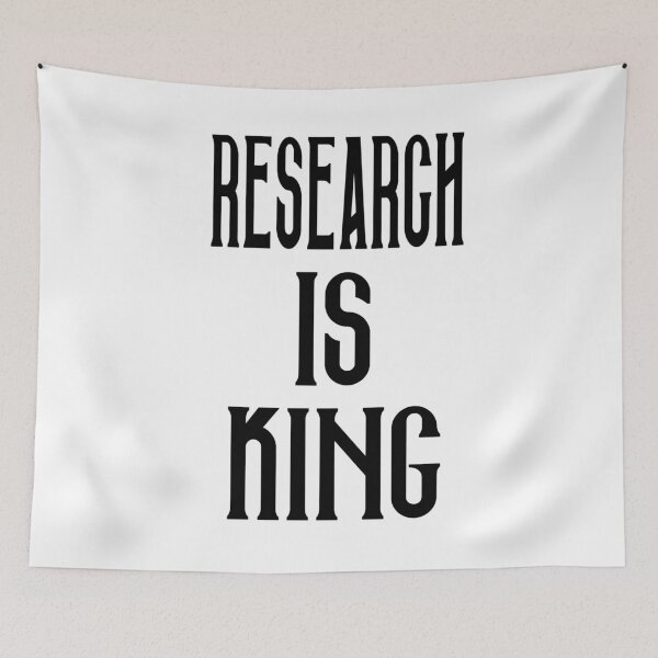 Item preview, Research is King Black Version designed and sold by darknessjeff86.