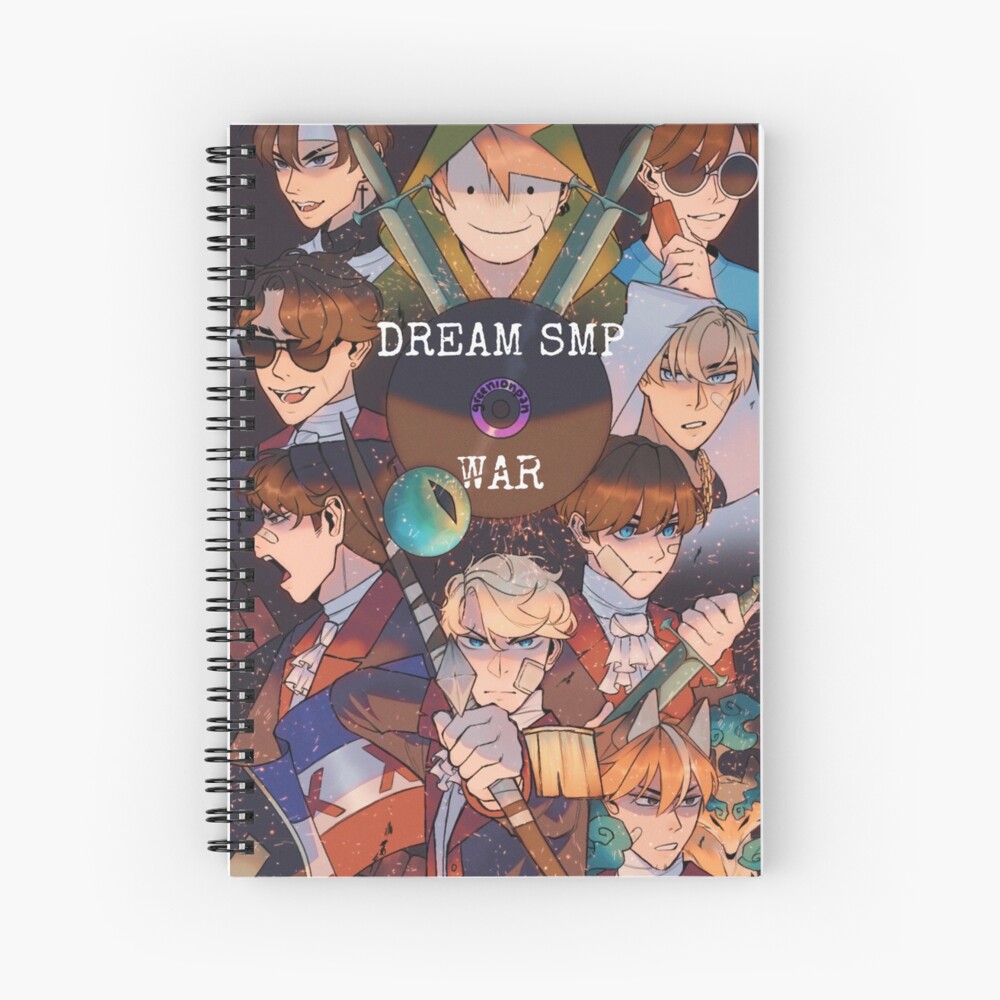 Dream Smp War Spiral Notebook For Sale By Greenionpan Redbubble