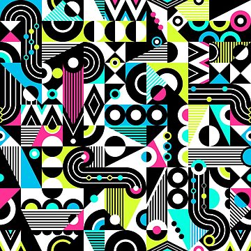 Artwork thumbnail, Jumbled Geometric by robyriker