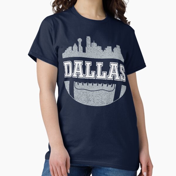 Vintage Dallas Texas Cityscape Retro Football T-Shirt