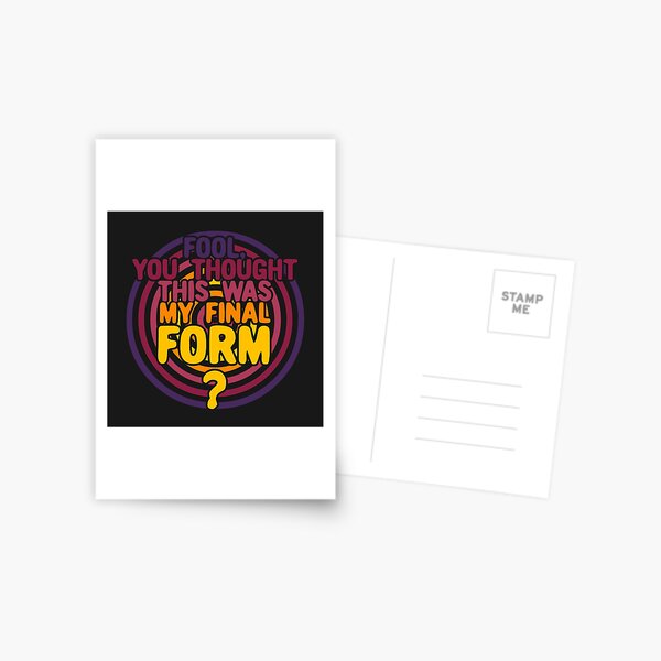 Item preview, Fool, you thought this was my final form? - Purple, Yellow designed and sold by Chubuter.