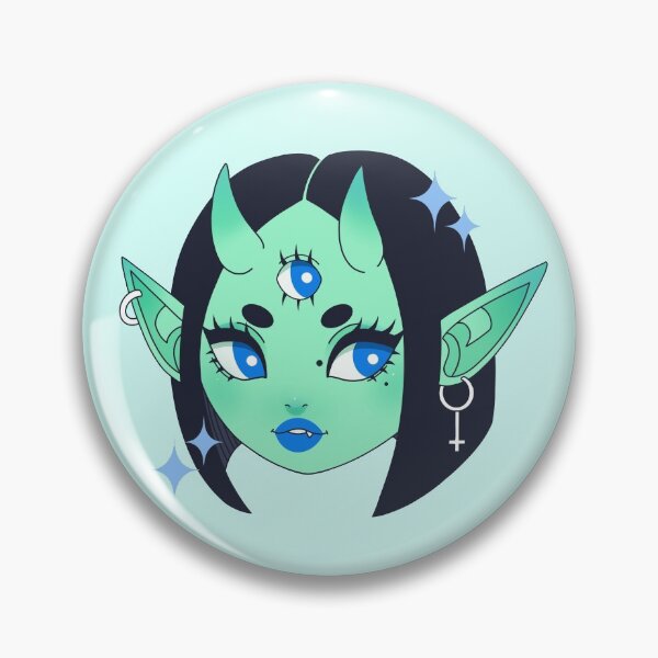 Item preview, Mint Demon Girl  designed and sold by bunnieebabe.