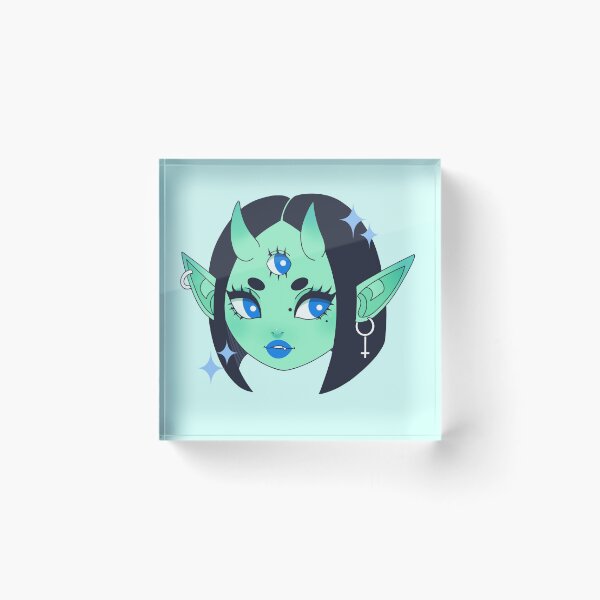 Item preview, Mint Demon Girl  designed and sold by bunnieebabe.