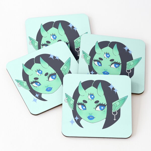 Item preview, Mint Demon Girl  designed and sold by bunnieebabe.