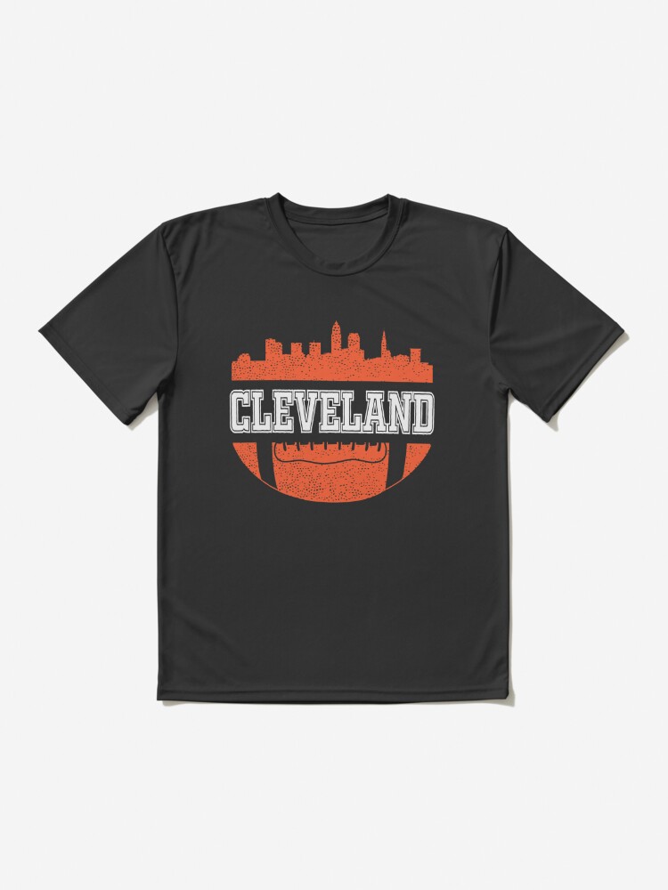 Retro Browns Football Fan Vintage Cleveland Skyline Pullover