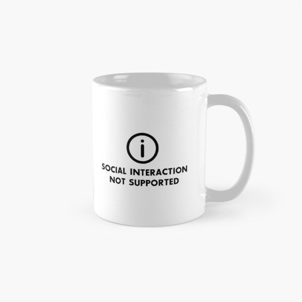 Item preview, Social Interaction Not Supported Black designed and sold by Andantino.