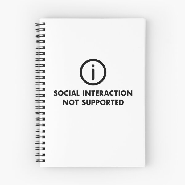 Item preview, Social Interaction Not Supported Black designed and sold by Andantino.
