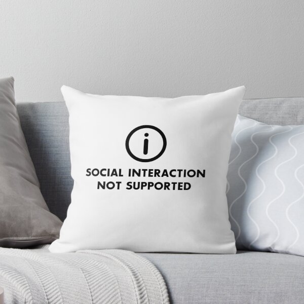 Item preview, Social Interaction Not Supported Black designed and sold by Andantino.