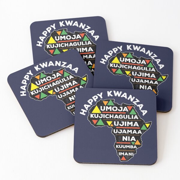 Item preview, Happy Kwanzaa Africa Heritage Map Celebrate designed and sold by d247.