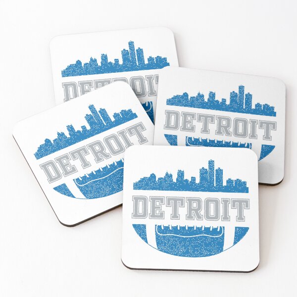 Item preview, Retro Lions Football Fan Vintage Detroit Skyline designed and sold by pixeljamz.