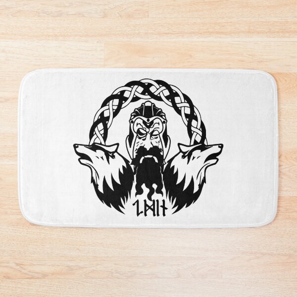 Item preview, Viking god Odin with his wolves designed and sold by Astralia.